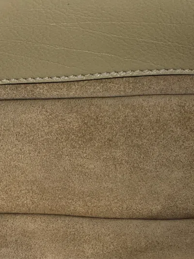 Pre-owned Chloé Heritage Chain Leather Small Shoulder Bag In Neutral