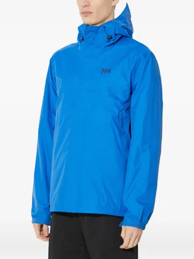 Helly Hansen Hooded Zipped Lightweight Jacket In Blue