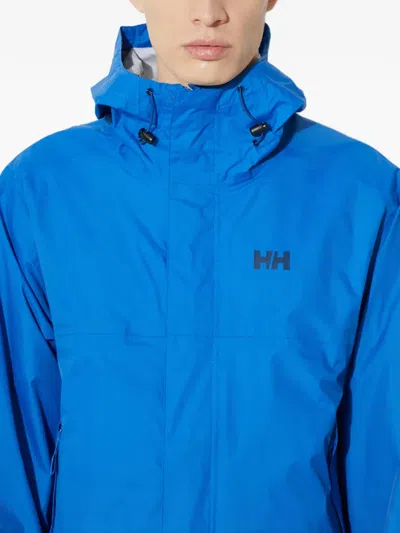 Helly Hansen Hooded Zipped Lightweight Jacket In Blue