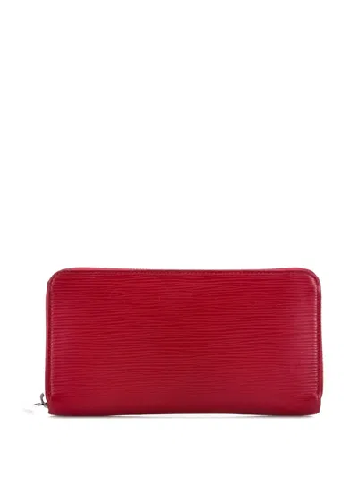 Pre-owned Louis Vuitton Zippy Wallet Epi Leather Small Wallets In Pink