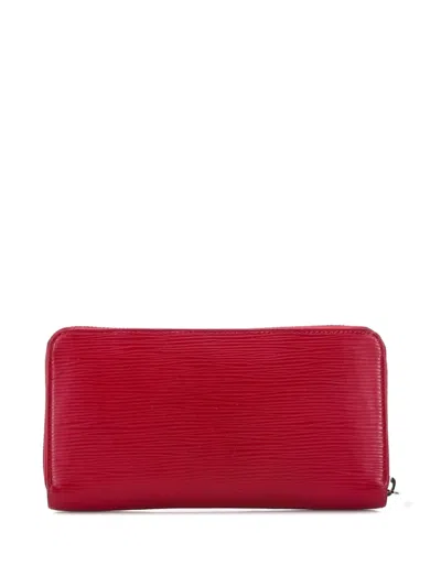 Pre-owned Louis Vuitton Zippy Wallet Epi Leather Small Wallets In Pink