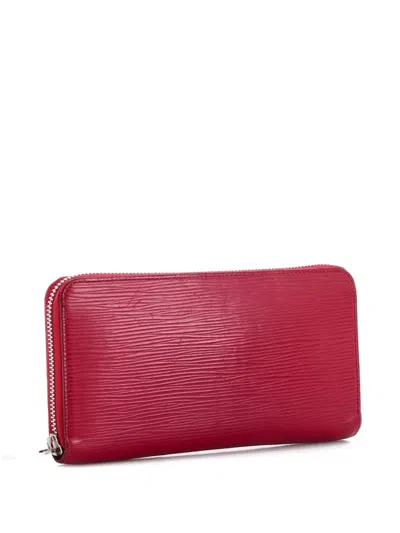 Pre-owned Louis Vuitton Zippy Wallet Epi Leather Small Wallets In Pink
