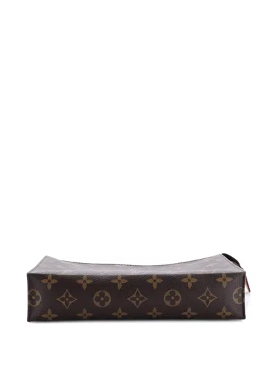 Pre-owned Louis Vuitton Toiletry Nm Monogram Canvas Pouch In Brown