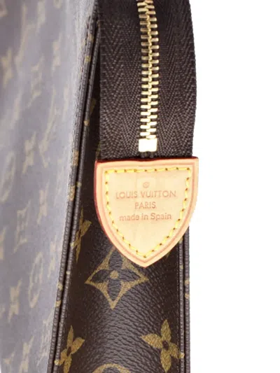 Pre-owned Louis Vuitton Toiletry Nm Monogram Canvas Pouch In Brown