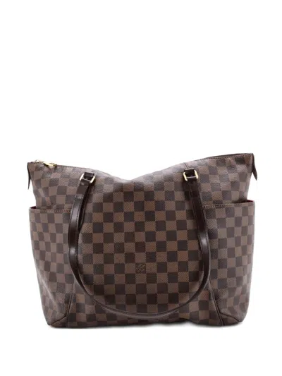 Pre-owned Louis Vuitton Totally Handbag Damier Mm Tote Bag In Brown