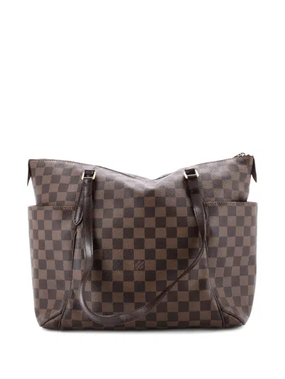 Pre-owned Louis Vuitton Totally Handbag Damier Mm Tote Bag In Brown