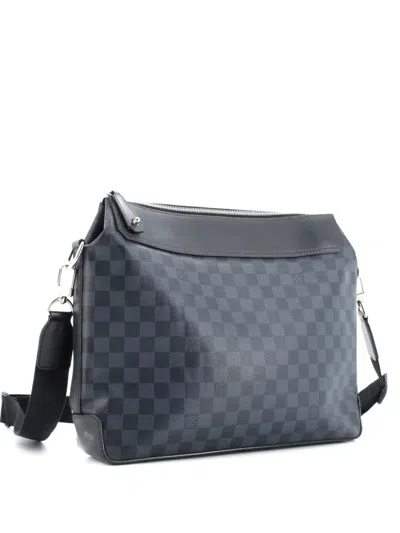 Pre-owned Louis Vuitton Greenwich Messenger Bag Damier Cobalt Crossbody Bag In Blue