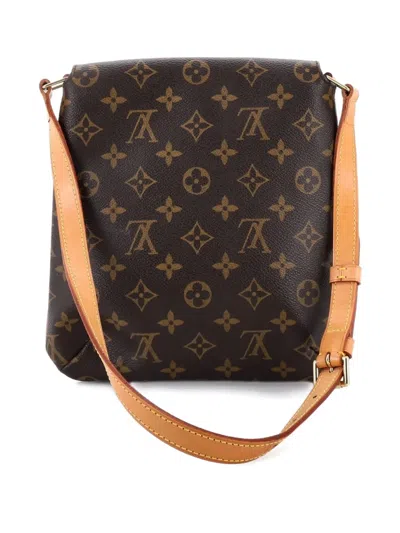 Pre-owned Louis Vuitton Musette Salsa Handbag Monogram Canvas Pm Shoulder Bag In Brown