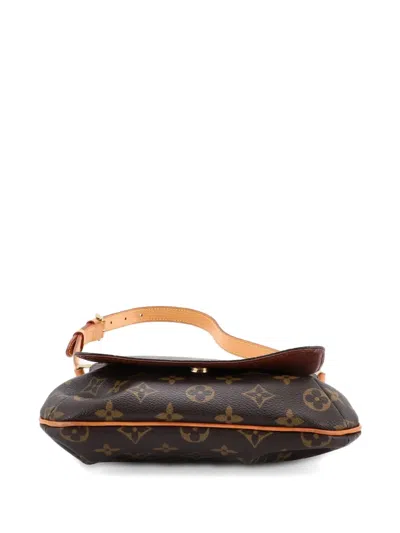 Pre-owned Louis Vuitton Musette Salsa Handbag Monogram Canvas Pm Shoulder Bag In Brown