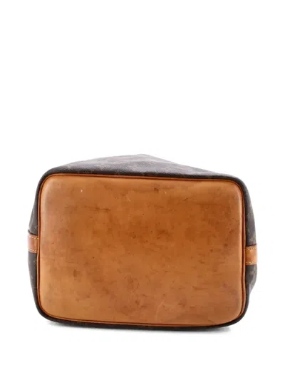 Pre-owned Louis Vuitton Petit Noe Handbag Monogram Canvas Bucket Bag In Brown