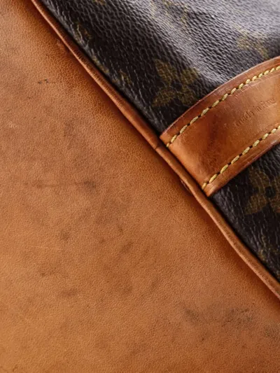 Pre-owned Louis Vuitton Petit Noe Handbag Monogram Canvas Bucket Bag In Brown