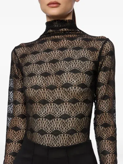 Atu Body Couture High-neck Bodysuit In Black