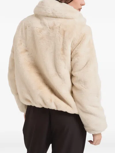 Save The Duck Faux-fur Jacket In Gray