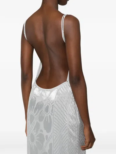 Sir Floral-print Maxi Dress In White