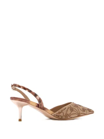 Nicoli 60mm Dahna Embellished Slingback Pumps In Multi