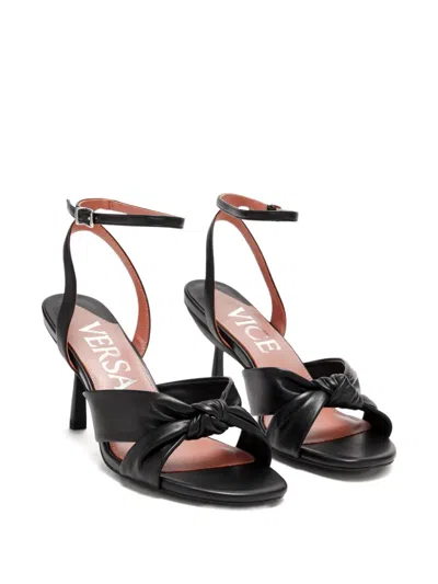 Vice Versa 95mm Everday Knotted Strap Heeled Sandals In Multi