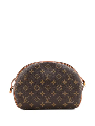 Pre-owned Louis Vuitton Blois Handbag Monogram Canvas Crossbody Bag In Brown
