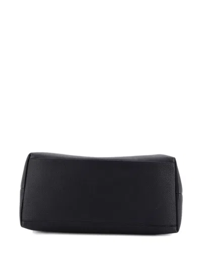 Pre-owned Bottega Veneta Mount Leather Tote Bag In Black