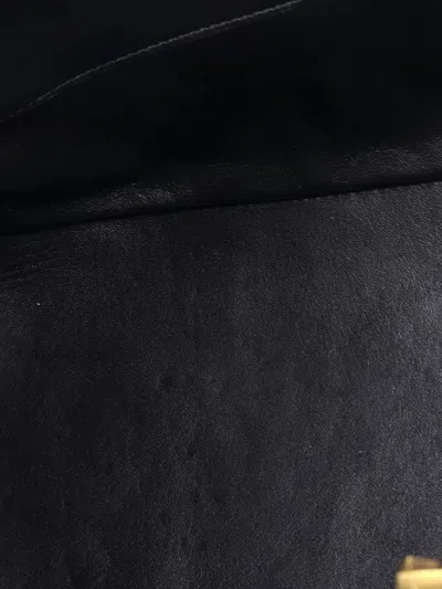 Pre-owned Bottega Veneta Mount Leather Tote Bag In Black