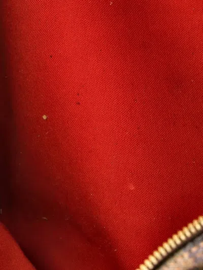 Pre-owned Louis Vuitton Speedy Handbag Damier 30 Satchel In Brown