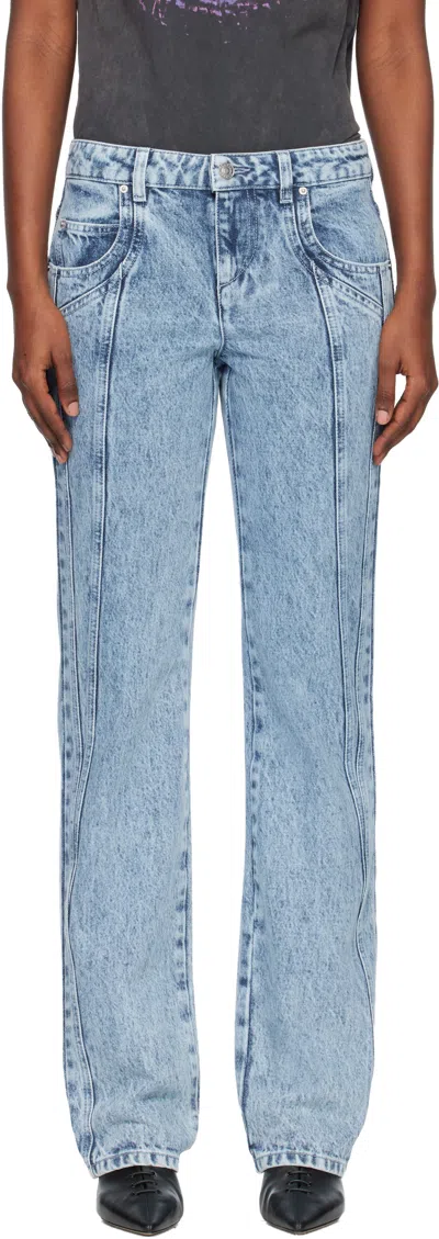 Isabel Marant Étoile Blue Jaylis Jeans In Blue