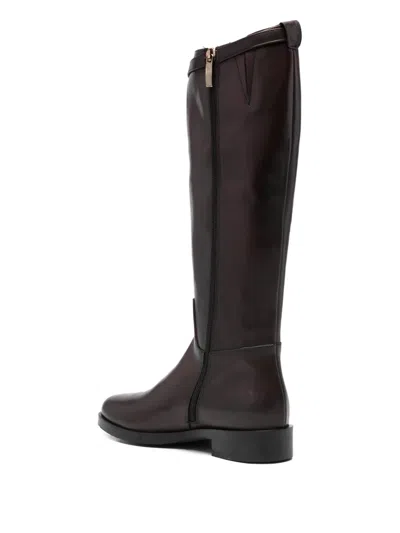 Paola Parisi 30mm Buckle-detail Boots In Animal Print