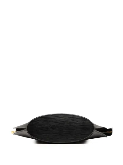 Pre-owned Louis Vuitton 2001 Epi Saint Jacques Pm Long Strap Shoulder Bag In Black