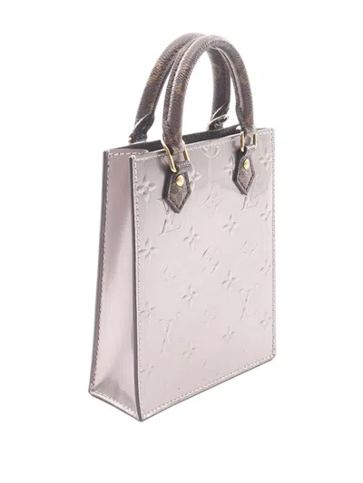 Pre-owned Louis Vuitton 2020 Monogram Vernis Petit Sac Plat Satchel In Pink