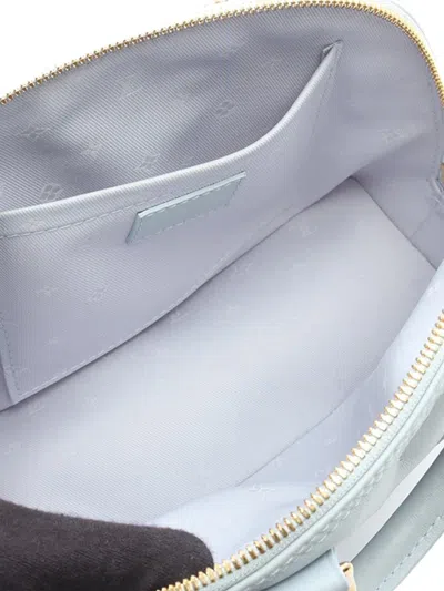 Pre-owned Louis Vuitton 2021-2025 Monogram Calfskin Bubblegram Alma Bb Satchel In Blue