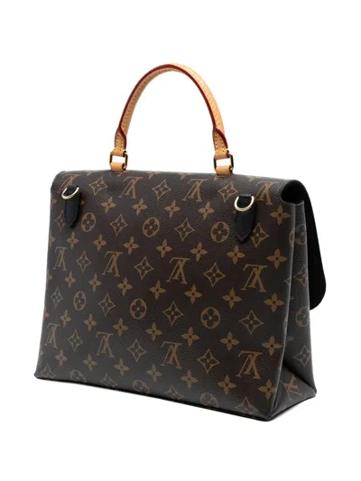 Pre-owned Louis Vuitton 2018 Monogram Marignan Satchel In Black
