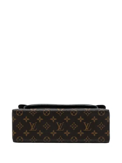 Pre-owned Louis Vuitton 2018 Monogram Marignan Satchel In Black