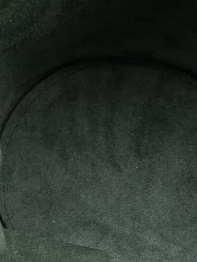 Pre-owned Celine 2018-2025 Nano Leather Big Bucket Bag Satchel In Green