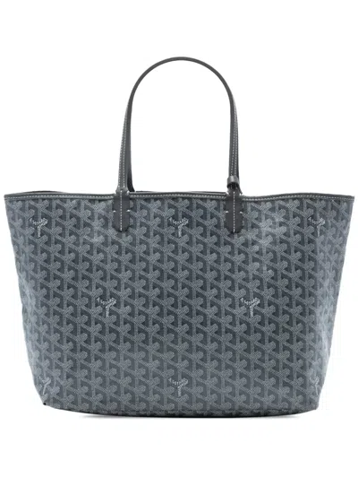 Pre-owned Goyard 2019 Ine Saint Louis Pm Tote Bag In Gray