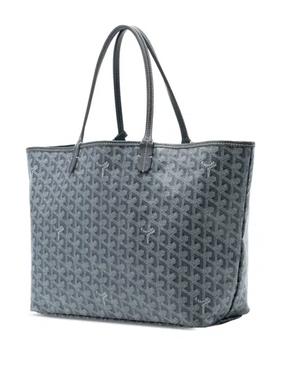 Pre-owned Goyard 2019 Ine Saint Louis Pm Tote Bag In Gray