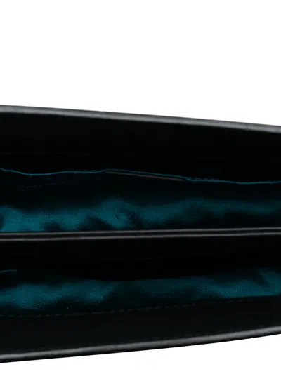 Pre-owned Gucci 2016-2025 Small Suede Ophidia Chain Crossbody Bag In Blue