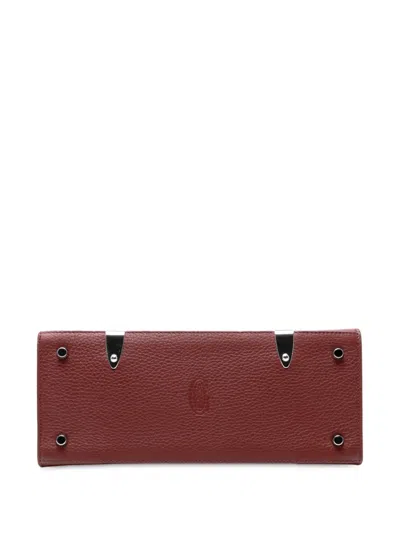 Pre-owned Goyard 2013 Leather Saigon Structured Pm Satchel In Red