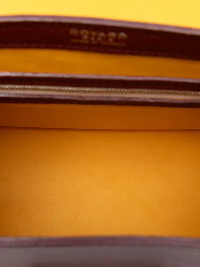 Pre-owned Goyard 2013 Leather Saigon Structured Pm Satchel In Red