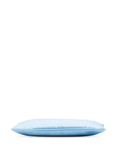 Pre-owned Prada 2013-2025 Re Nylon Pochette Shoulder Bag In Blue