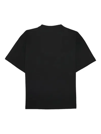 A Paper Kid Logo-embroidered T-shirt In Black