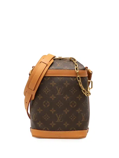 Pre-owned Louis Vuitton 2019 Monogram Legacy Milk Box Crossbody Bag In Brown