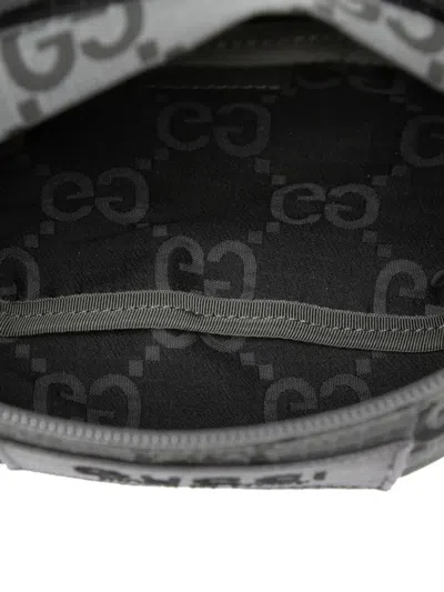 Pre-owned Gucci 2016-2025 Gg Nylon Ripstop Belt Bag In Gray