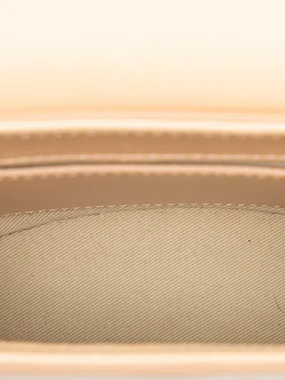 Pre-owned Chloé 2020 Lizard Embossed Leather Aby Lock Satchel In Brown