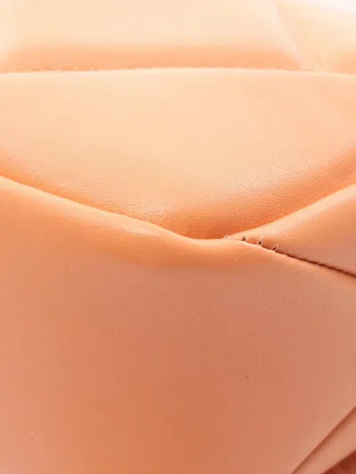 Pre-owned Bvlgari 2010-2025 Mini Leather Serpenti Cabochon Satchel Crossbody Bag In Orange