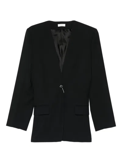 Totême Slouch Single-button Blazer In Black