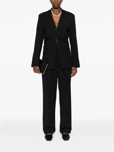 Totême Slouch Single-button Blazer In Black