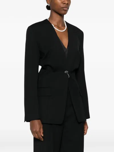 Totême Slouch Single-button Blazer In Black
