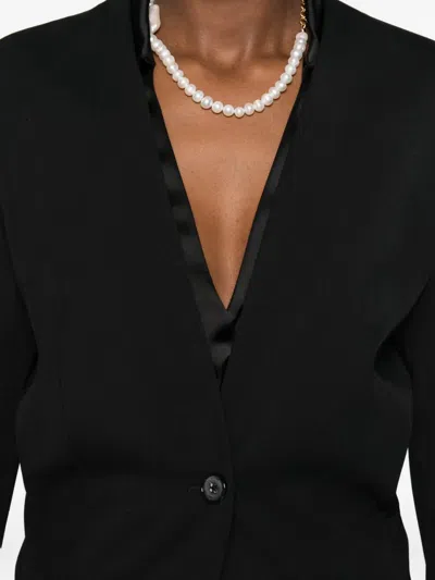 Totême Slouch Single-button Blazer In Black