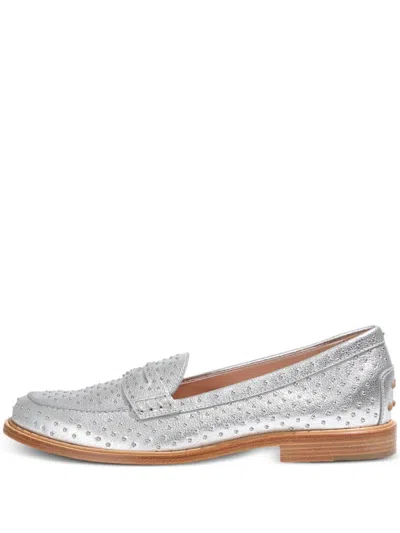 Tod's Stud-embellished Loafers In Multi