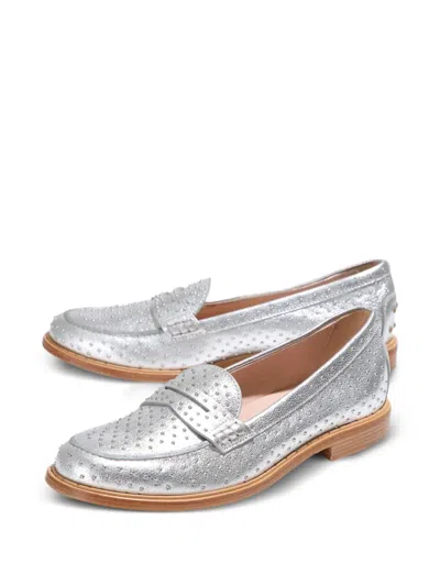 Tod's Stud-embellished Loafers In Multi
