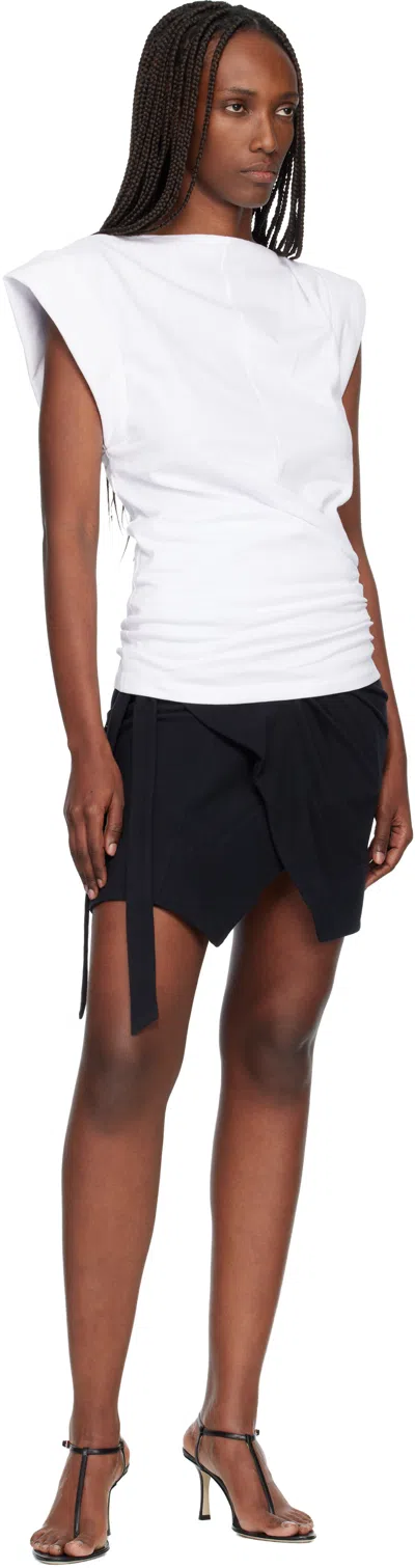 Isabel Marant White Maisan T-shirt In Gray